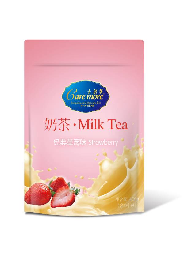 400克麻豆精品在线播放经典草莓味奶茶-甜味